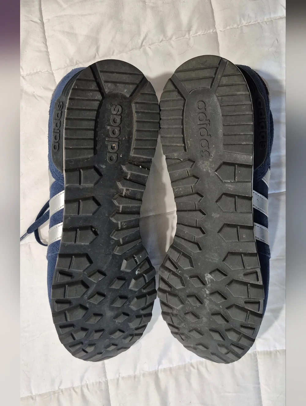 adidas Navy and White Classic Runner Sneakers